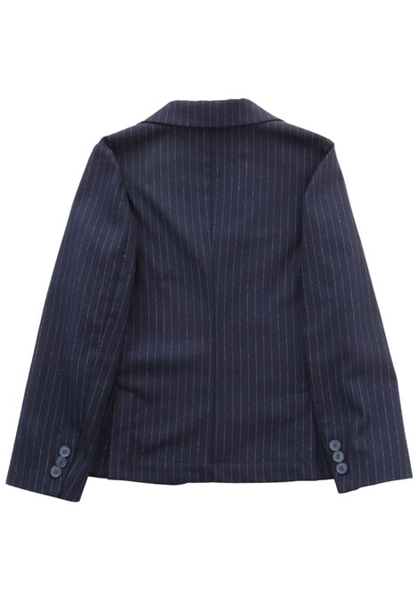 Giacca bambino blu a righe IL GUFO | GB099W1008/CEBLU
